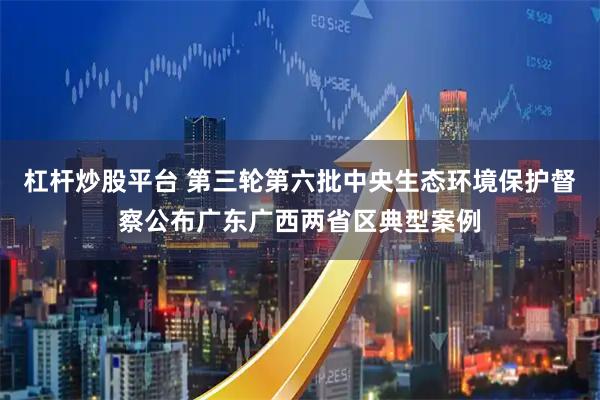 杠杆炒股平台 第三轮第六批中央生态环境保护督察公布广东广西两省区典型案例